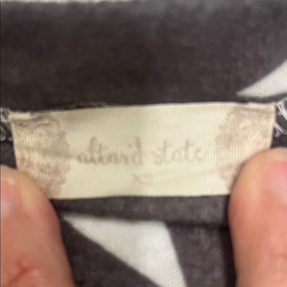 Altar'd State Charcoal and Ivory Knit Top - Picture 2 of 4